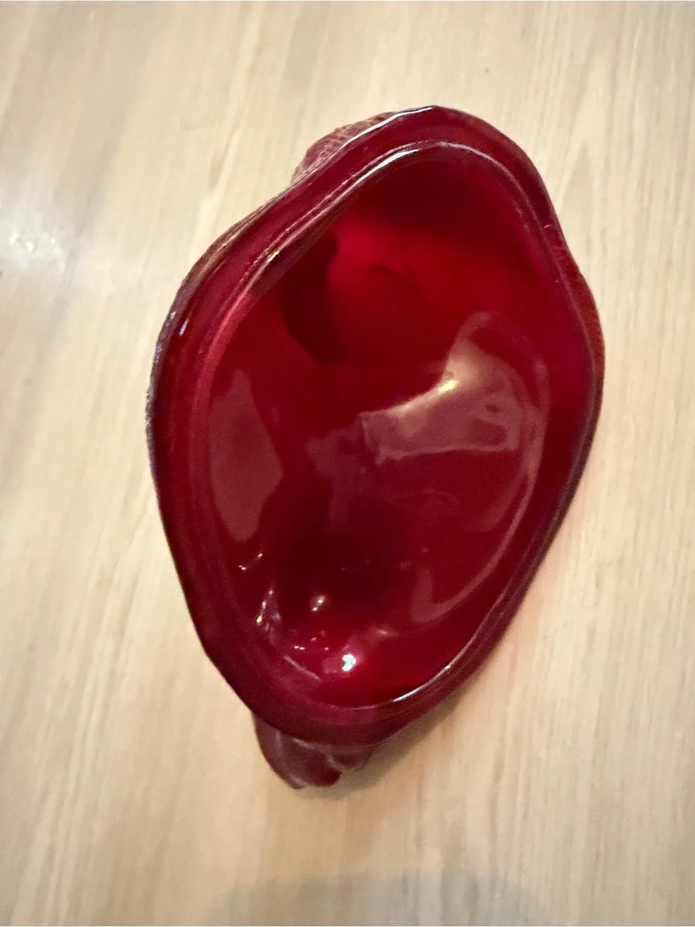 Vintage Rooster on Nest Footed Ruby Red 2 Piece Dish & Cover Ruby Red